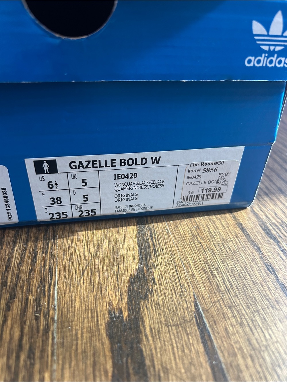 Adidas Light Pink Gazelle Bold Sneakers - Picture 6 of 6